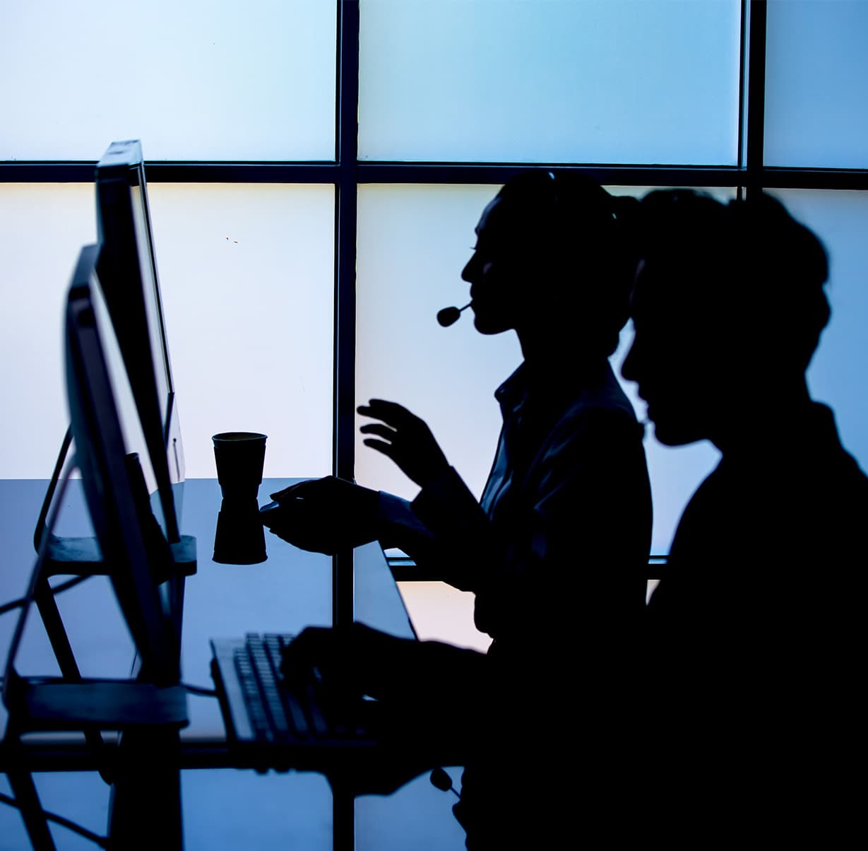 Customer service representative ready to help